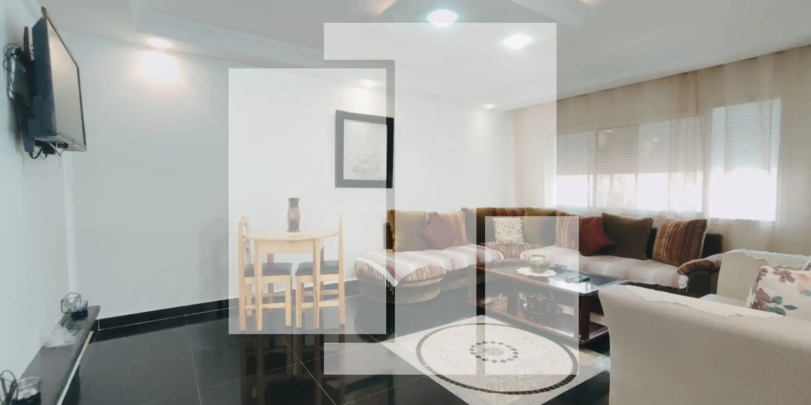Appartement meublé S+2 avec terrasse, La Marsa